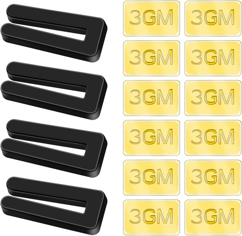 OXDFK 16 PCS Ceiling Fan Blade Balancing Kit, 4 Set Ceiling Fan Balancing Kit Including 4 pcs Plastic Fan Balancing Clips and 12 pcs Metal Self-Adhesive 3G Weight for Ceiling Fan Weight Balancing - Image 1